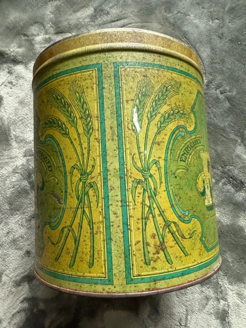 Flour Storage Tin - HUF Brand Vintage Green